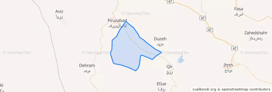 Mapa de ubicacion de دهستان جایدشت.
