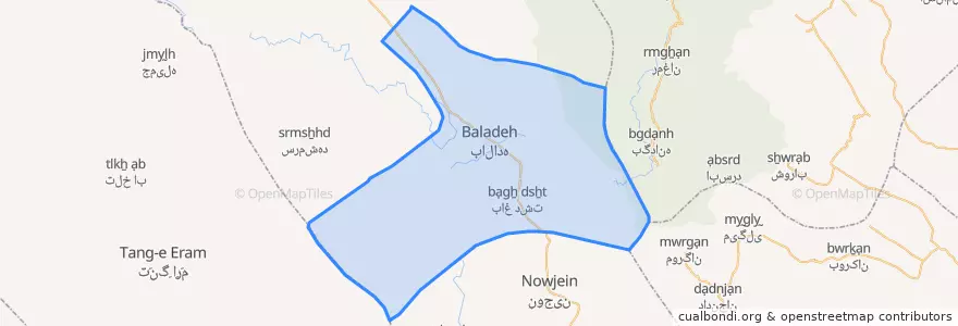 Mapa de ubicacion de دهستان جره.