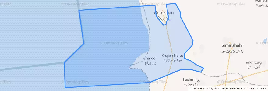 Mapa de ubicacion de جعفربای غربی.