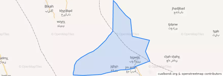 Mapa de ubicacion de جغین شمالی.