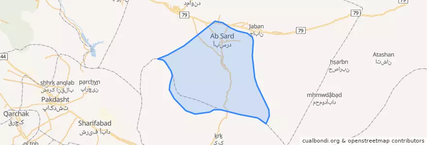 Mapa de ubicacion de جمع آبرود.