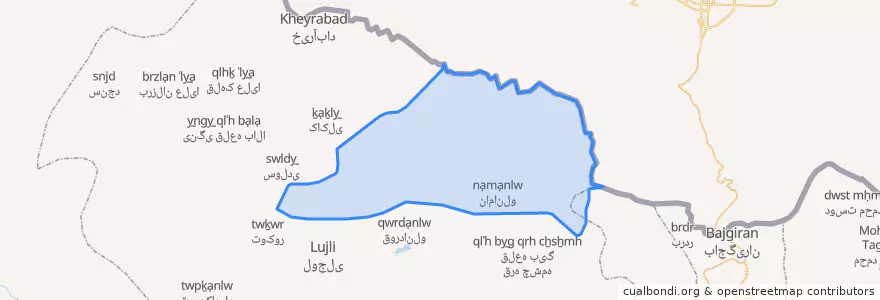 Mapa de ubicacion de جیرستان.