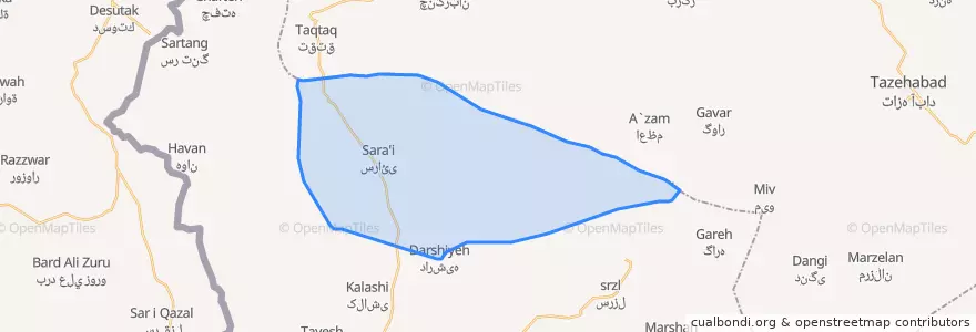 Mapa de ubicacion de جیگران.