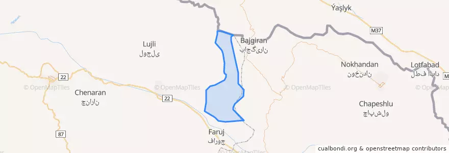 Mapa de ubicacion de حصار.