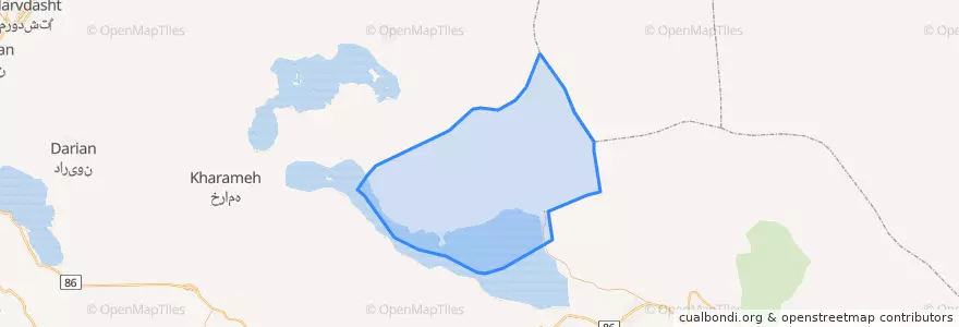 Mapa de ubicacion de بخش حنا.