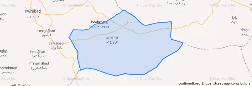 Mapa de ubicacion de خاوه جنوبی.
