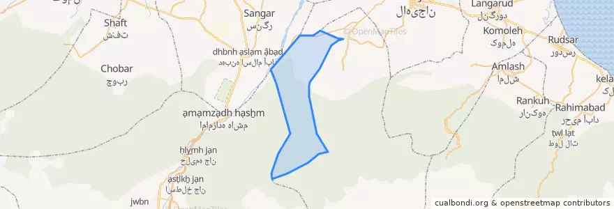 Mapa de ubicacion de خرارود.