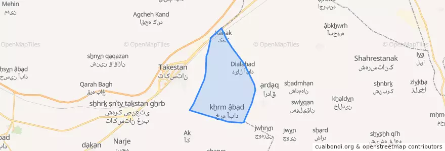 Mapa de ubicacion de خرم آباد.