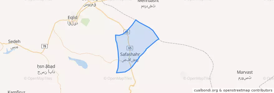 Mapa de ubicacion de دهستان خرمی.