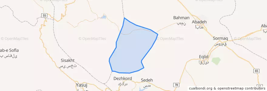 Mapa de ubicacion de دهستان خسروشیرین.
