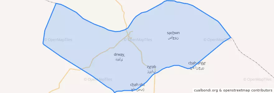 Mapa de ubicacion de دهستان خسویه.