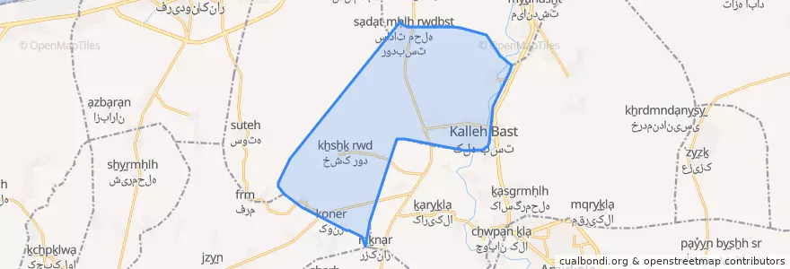 Mapa de ubicacion de خشکرود.