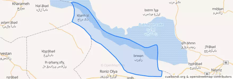 Mapa de ubicacion de دهستان خیر.