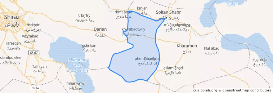 Mapa de ubicacion de دهستان خیرآباد.