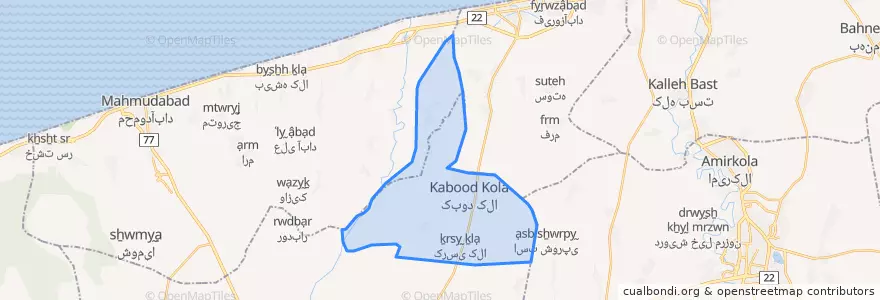 Mapa de ubicacion de دابوی میانی.