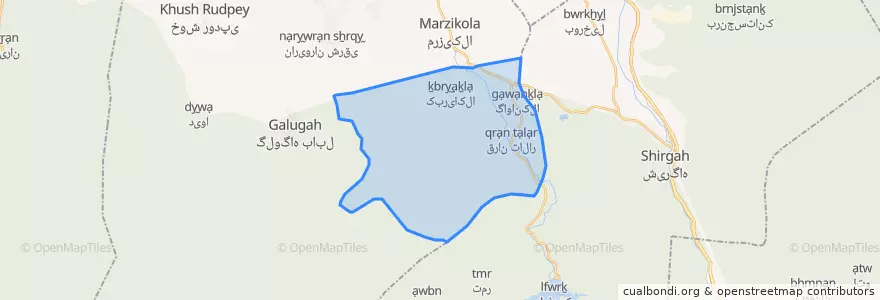 Mapa de ubicacion de درازکلا.