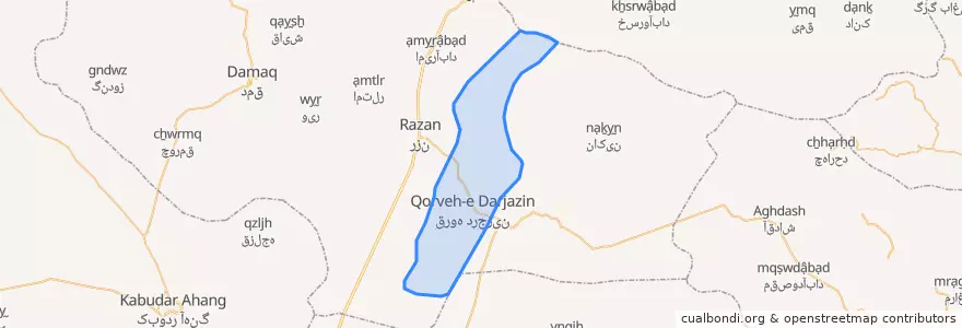 Mapa de ubicacion de درجزین سفلی.