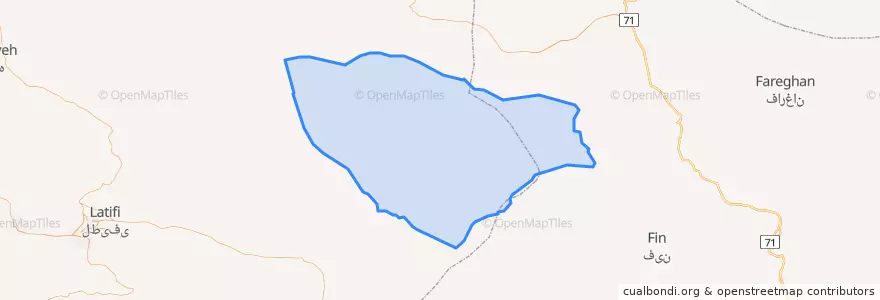 Mapa de ubicacion de دهستان درزوسابیان.
