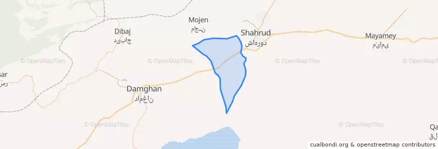 Mapa de ubicacion de دهملا.
