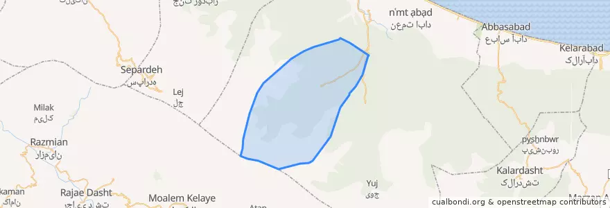 Mapa de ubicacion de دوهزار.