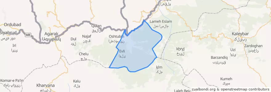 Mapa de ubicacion de دیزمارشرقی.
