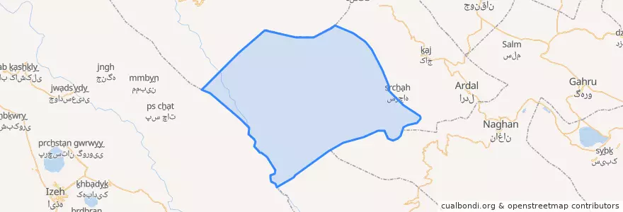 Mapa de ubicacion de دیناران.