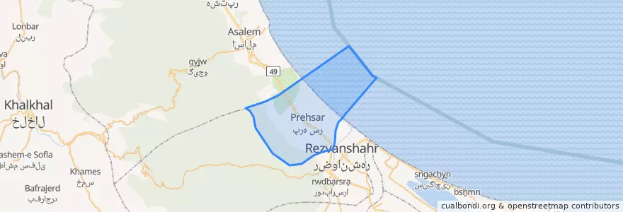 Mapa de ubicacion de دیناچال.