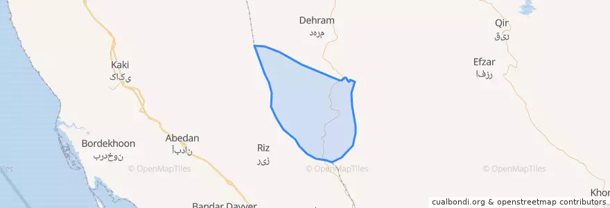 Mapa de ubicacion de دهستان دژگاه.