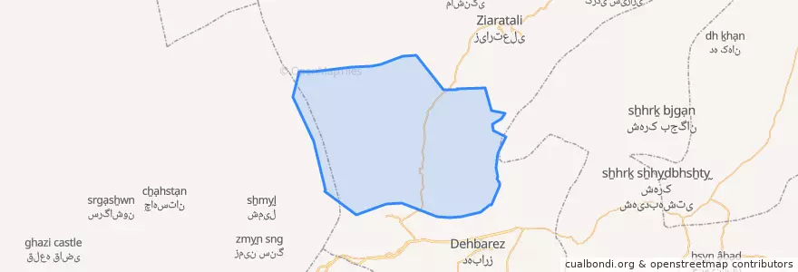 Mapa de ubicacion de راهدار.