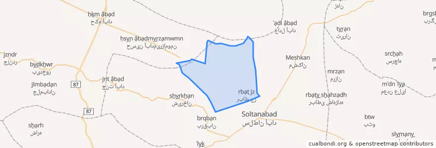 Mapa de ubicacion de رباط جز.