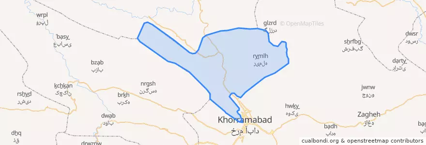 Mapa de ubicacion de رباط.