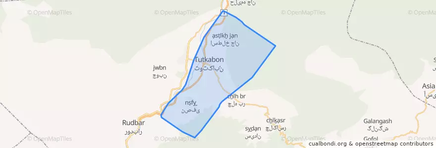 Mapa de ubicacion de رحمت آباد.
