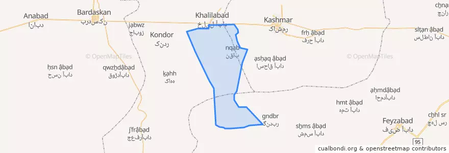 Mapa de ubicacion de رستاق.
