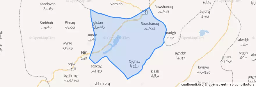 Mapa de ubicacion de رضاقلی قشلاق.