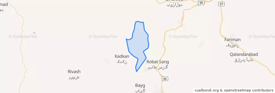 Mapa de ubicacion de رقیچه.