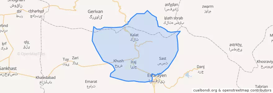 Mapa de ubicacion de روئین.