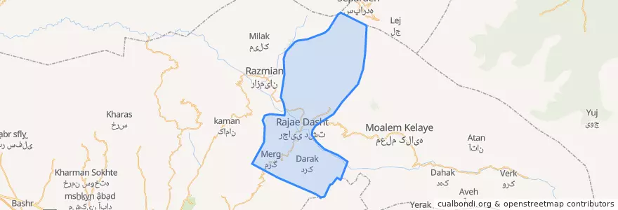 Mapa de ubicacion de رودبارمحمدزمانی.