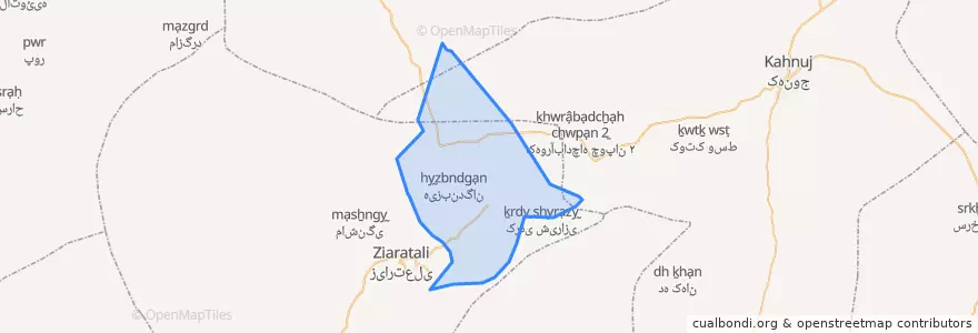 Mapa de ubicacion de رودخانه بر.