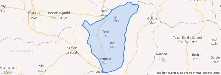 Mapa de ubicacion de رودقات.