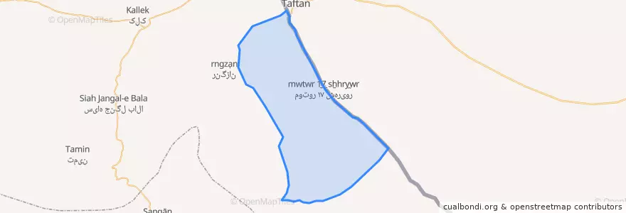 Mapa de ubicacion de ریگ ملک.