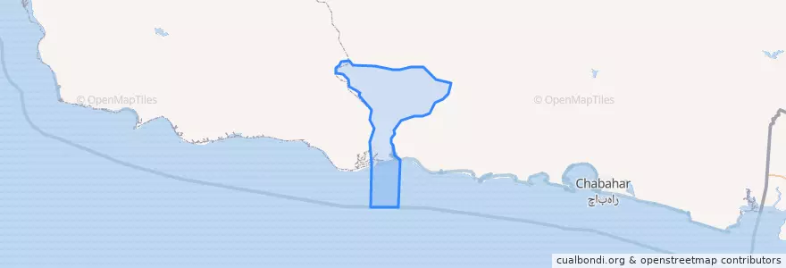 Mapa de ubicacion de زرآباد غربی.