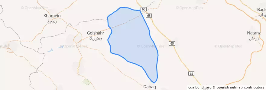 Mapa de ubicacion de زرکان.
