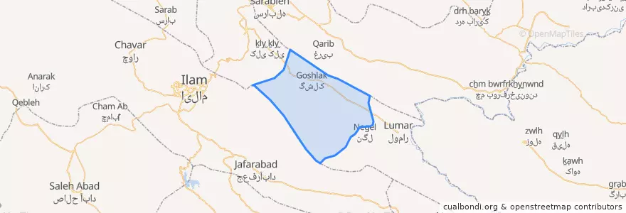 Mapa de ubicacion de زنگوان.