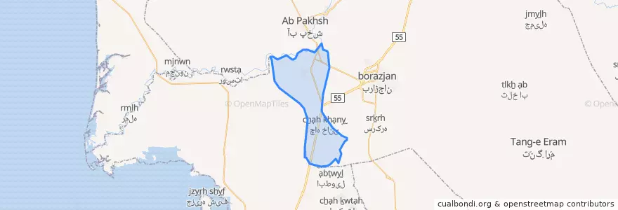 Mapa de ubicacion de زیارت.