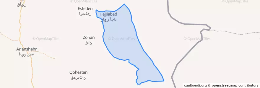 Mapa de ubicacion de زیرکوه.