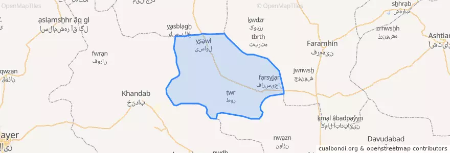 Mapa de ubicacion de ساروق.