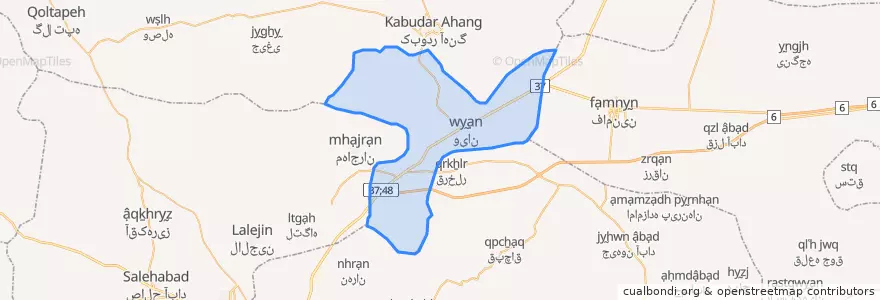 Mapa de ubicacion de سبزدشت.