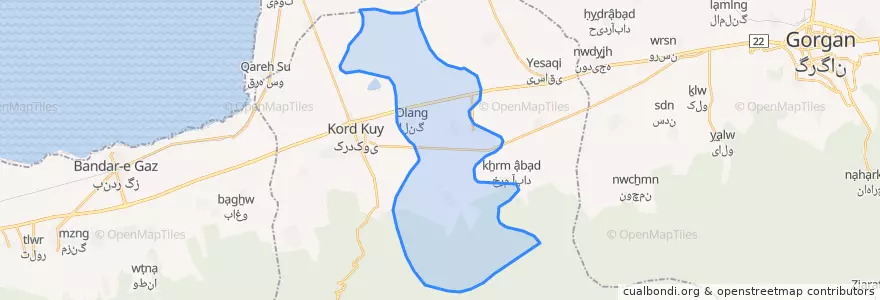 Mapa de ubicacion de سدن رستاق غربی.