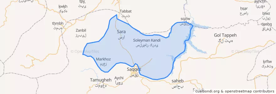 Mapa de ubicacion de سرا.