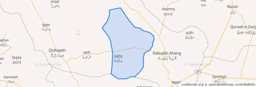 Mapa de ubicacion de سرداران.